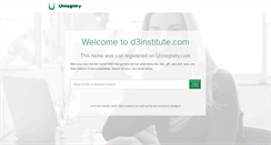 Desktop Screenshot of d3institute.com